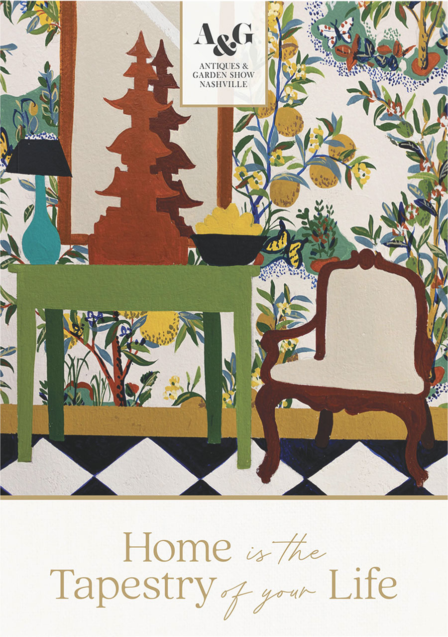 A&G Catalog Cover with Artwork by Bob Christian and title "Home is the Tapestry of Your Life"