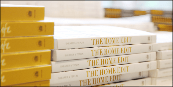 Stack of 'The Home Edit' books