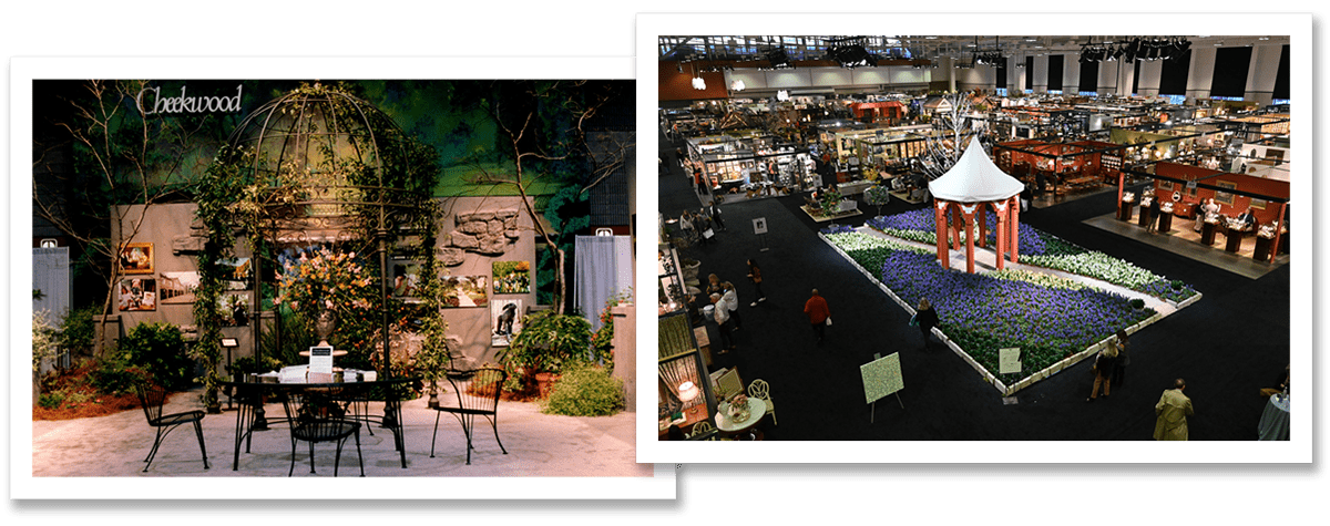 The Cheekwood exhibition at the 2014 Show and the 2023 Show in its new home, the Music City Center